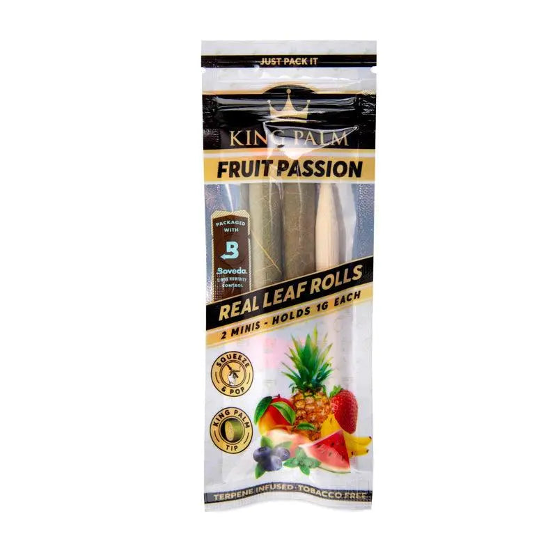 King Palm Flavoured Pre-Rolled Palm Leaf Cones Mini - Fruit Passion (2 Pack)-