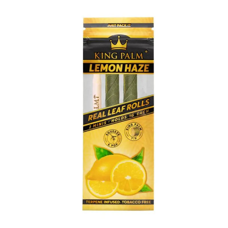 King Palm Flavoured Pre-Rolled Palm Leaf Cones Mini - Lemon Haze (2 Pack)-