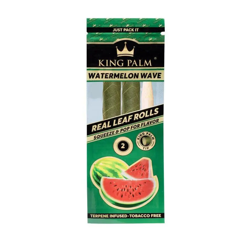 King Palm Flavoured Pre-Rolled Palm Leaf Cones Mini - Watermelon Wave (2 Pack)-