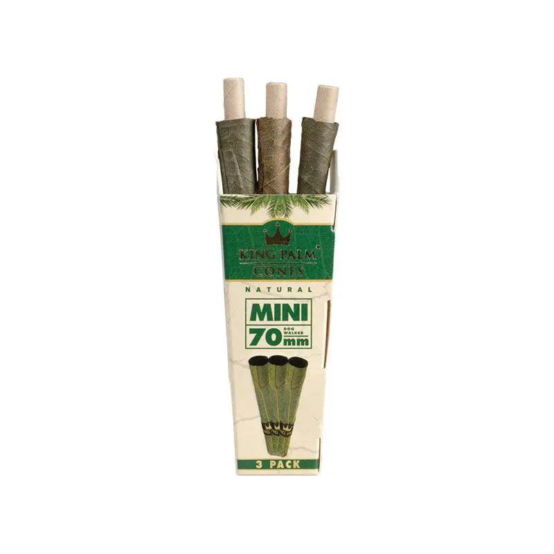 King Palm Pre-Rolled Palm Cones - 70mm Mini (3 Pack)-