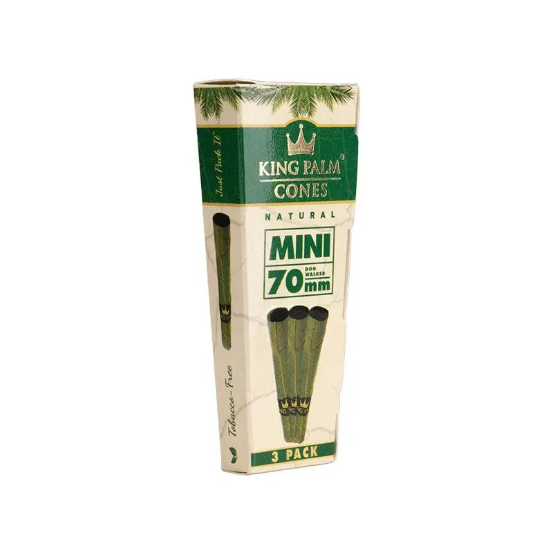 King Palm Pre-Rolled Palm Cones - 70mm Mini (3 Pack)-