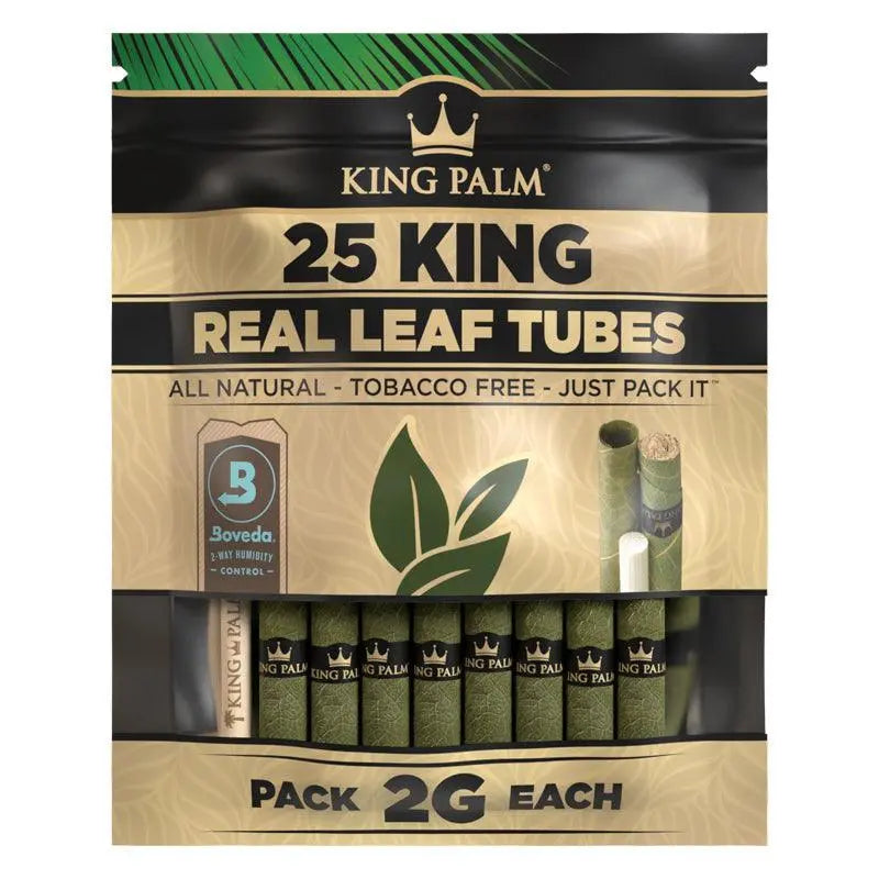 King Palm Pre-Rolled Palm Leaf Cones - King Size (25 Pack)-