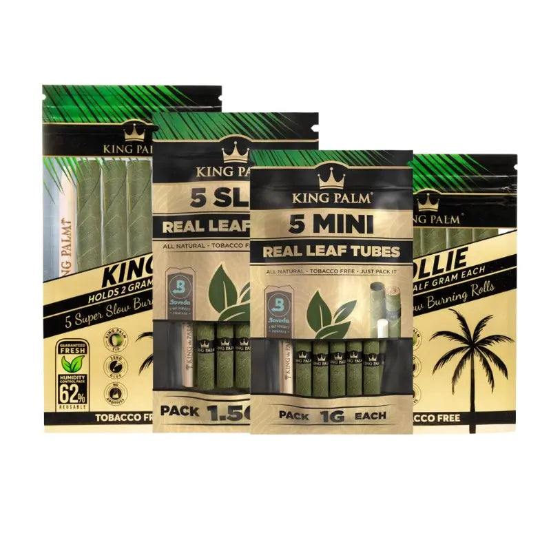 King Palm Pre-Rolled Palm Leaf Cones Bundle (4 Sizes)-