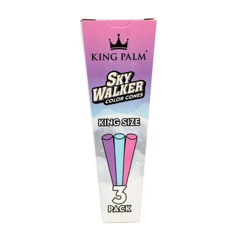 King Palm SkyWalker Coloured Pre-Rolled Cones - King Size (3 Pack)-