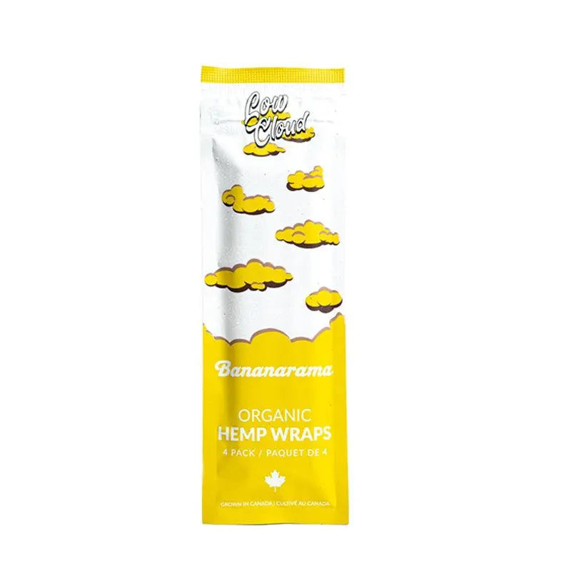 Low Cloud Flavoured Hemp Wraps - Bananarama (4 Pack)-Single