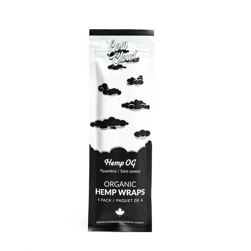 Low Cloud Flavoured Hemp Wraps - Natural Hemp (4 Pack)-Single