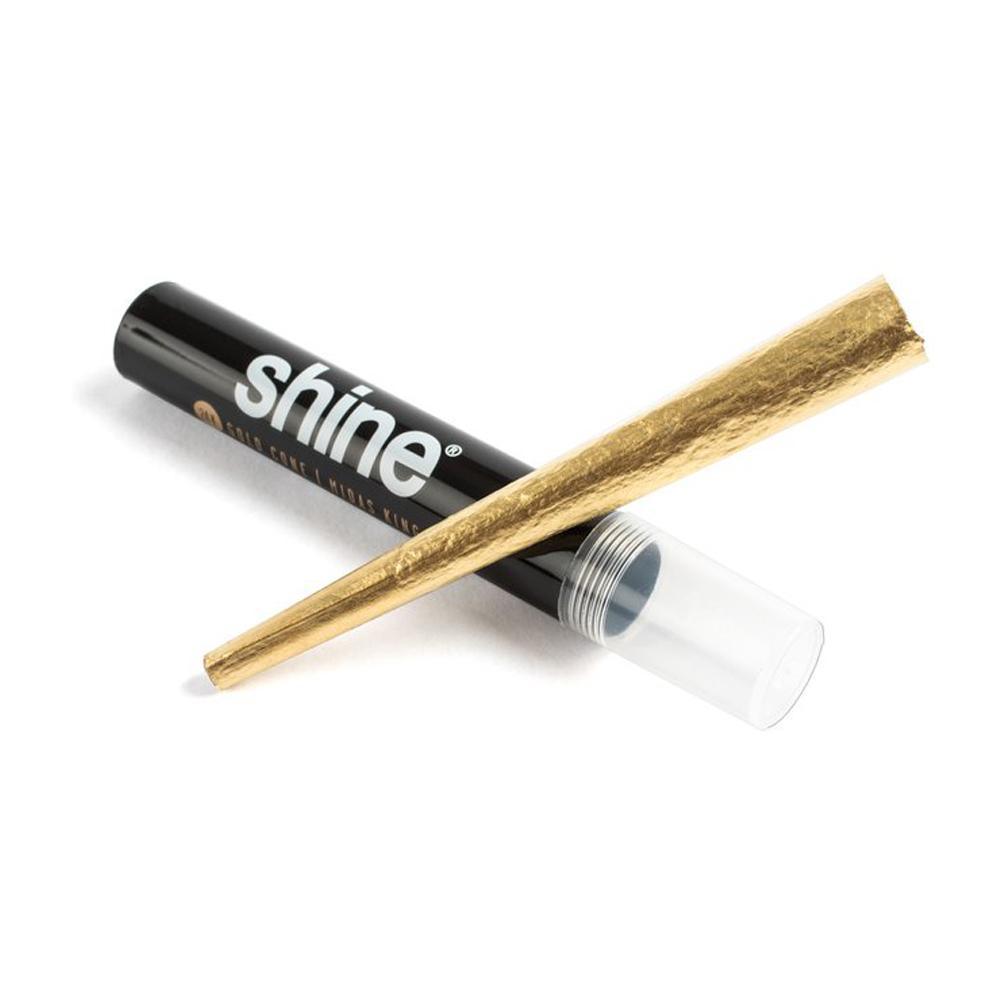 Shine 24K Gold Pre-Rolled Cone - King Size-Default-Title