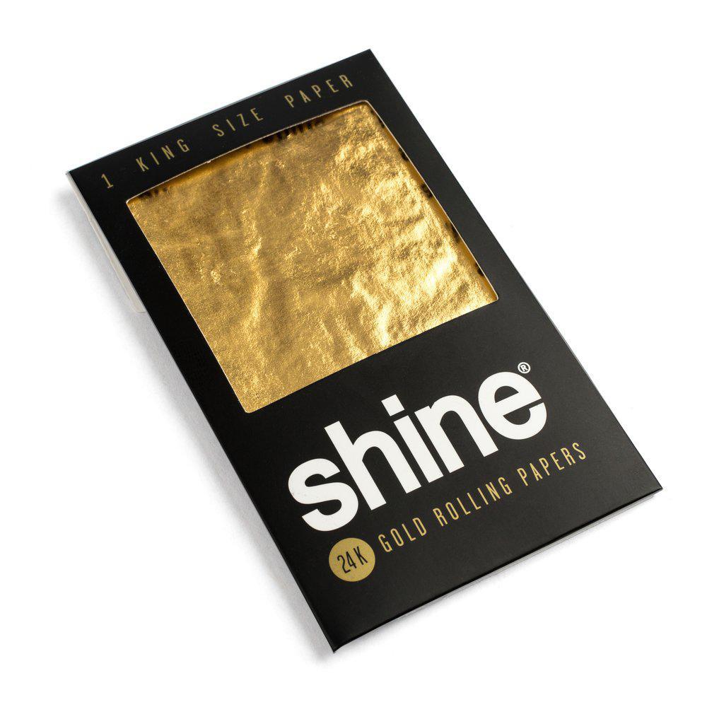 Shine 24K Gold Rolling Paper - King Size (1 Sheet)-