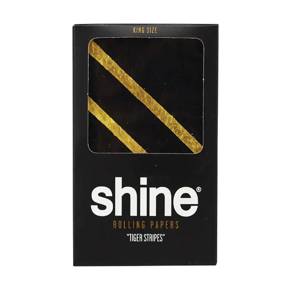 Shine 24K Gold Tiger Stripes Rolling Paper - King Size (1 Sheet) (eBay)-