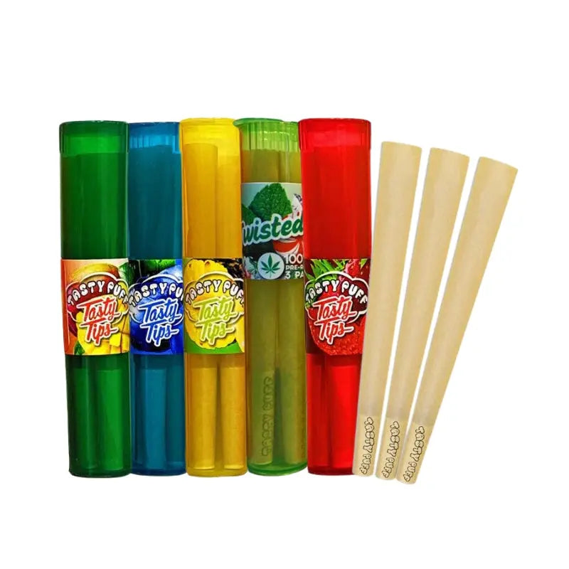 Tasty Puff Flavoured Pre-Rolled Hemp Cones Bundle (5 Flavours)-