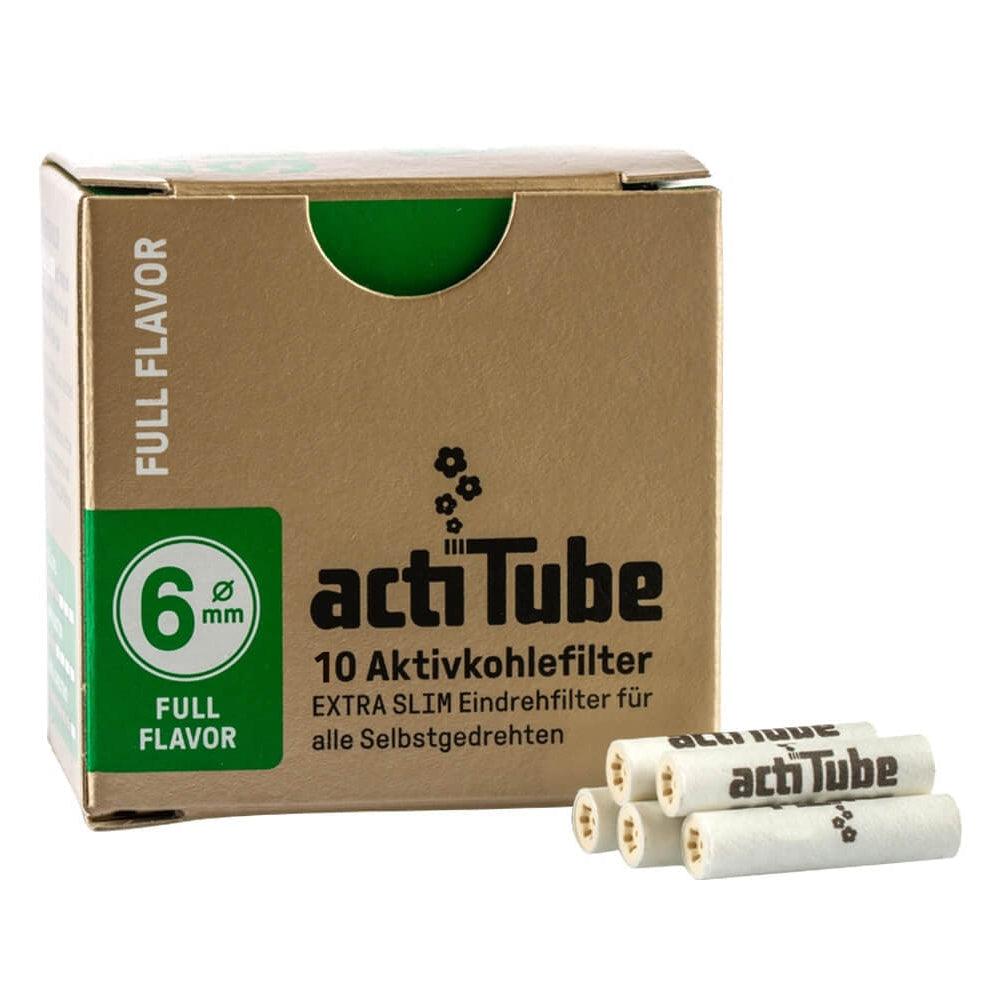 actiTube Charcoal Filter Tips Extra Slim Glass Bongs Australia