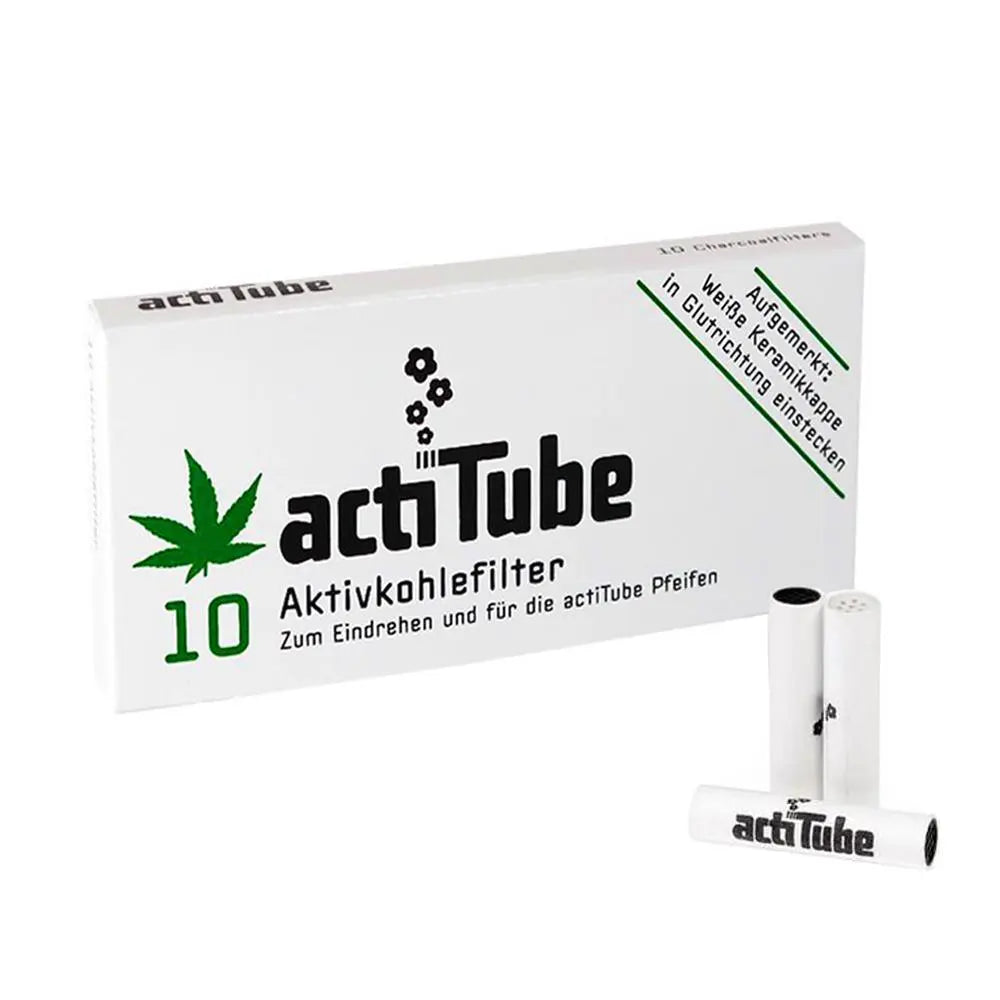 actiTube Charcoal Filter Tips-10FilterBox