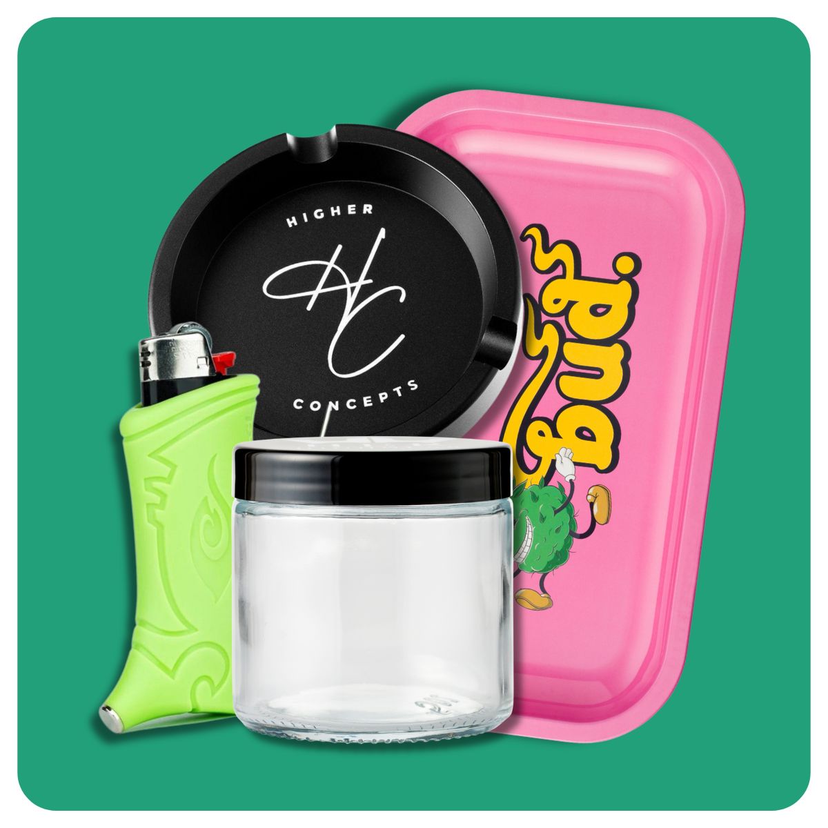 Four smoking accessories