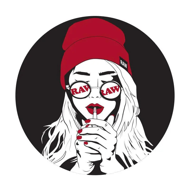 RAW Art Deco Girl Sticker-