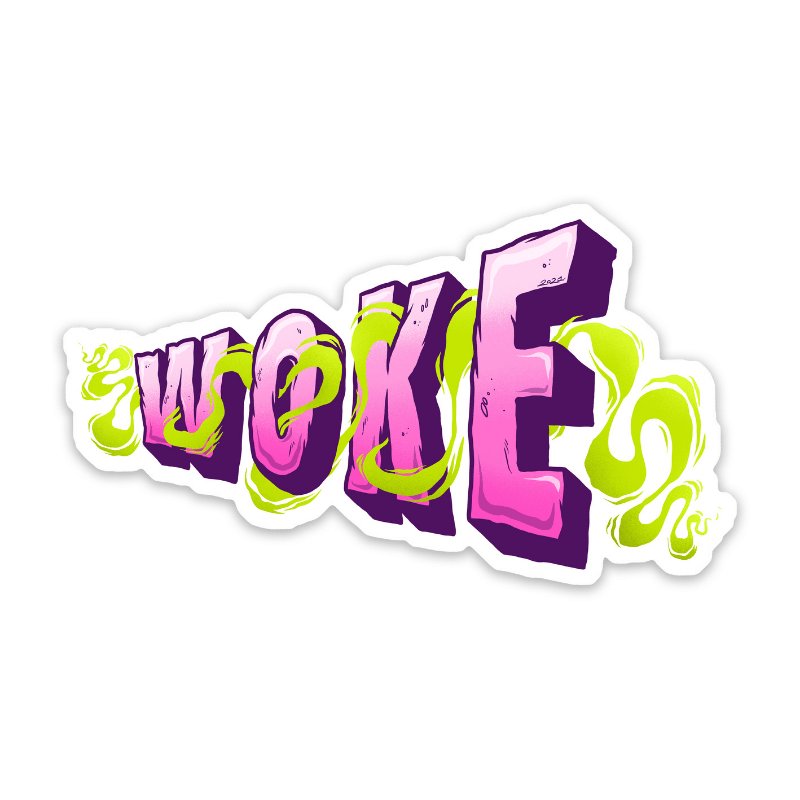 Woke Gradient Sticker-