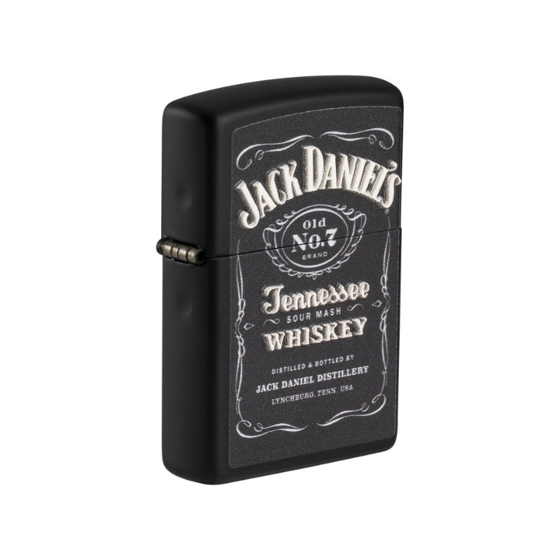 Zippo Jack Daniels Matte Black Lighter-