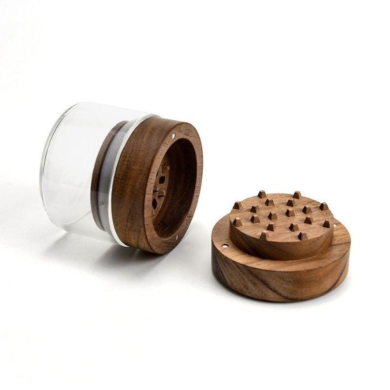 Bud 3 Part Wood Grinder Premium Herb Grinder Glass Bongs Australia