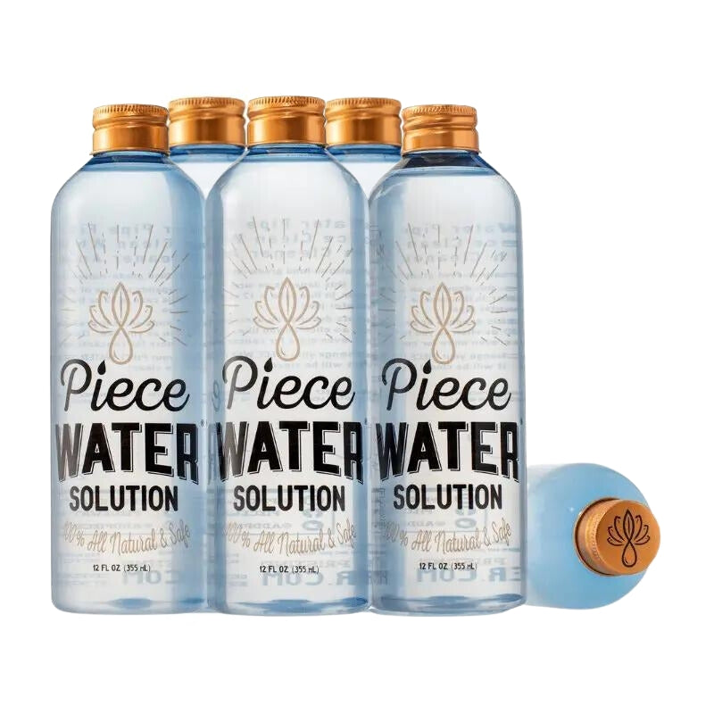 Piece Water Solution - All Natural Bong Water & Cleaner Alternative (355ml)-6-Pack