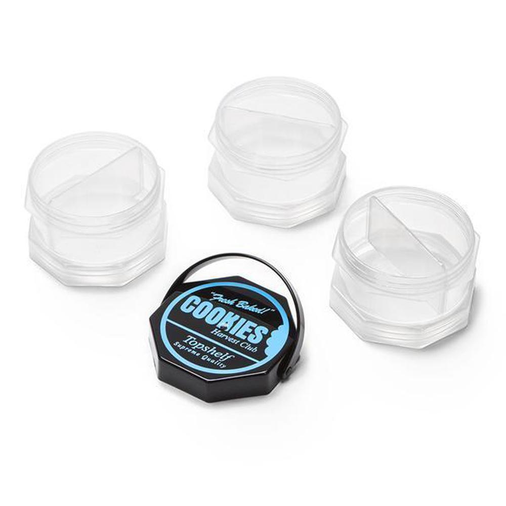 Accessories Cookies Airtight 3 Tier Stacked Storage Container - Clear View Glass Bongs Australia