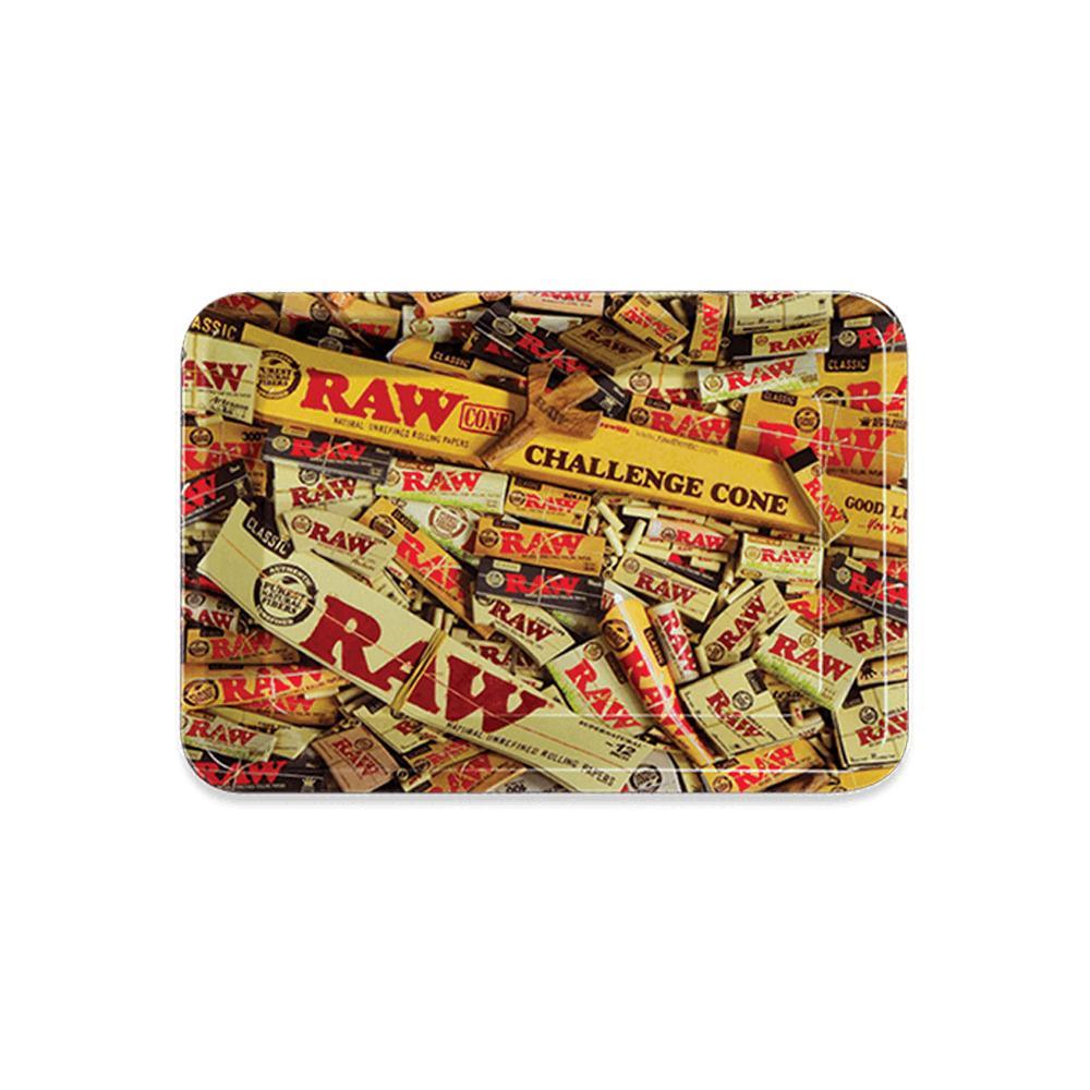 Accessories RAW Mix Metal Rolling Tray - Mini View Glass Bongs Australia