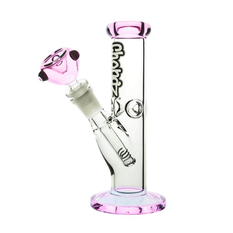 Bong Chongz 20cm Bozo Pink Accent Glass Bong View Glass Bongs Australia