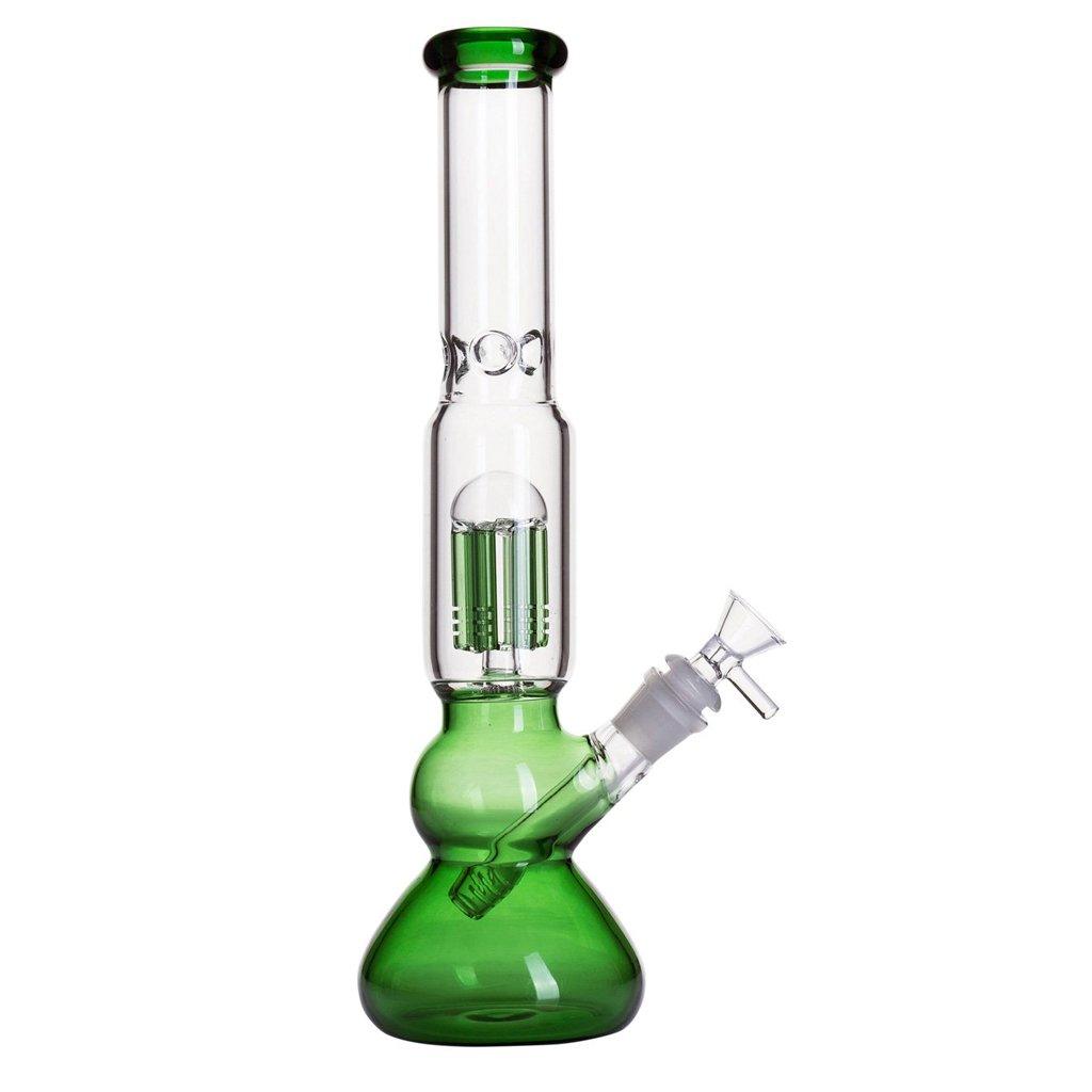 Bong Queen Sativa Tree Percolator Bong 32cm - Green View Glass Bongs Australia