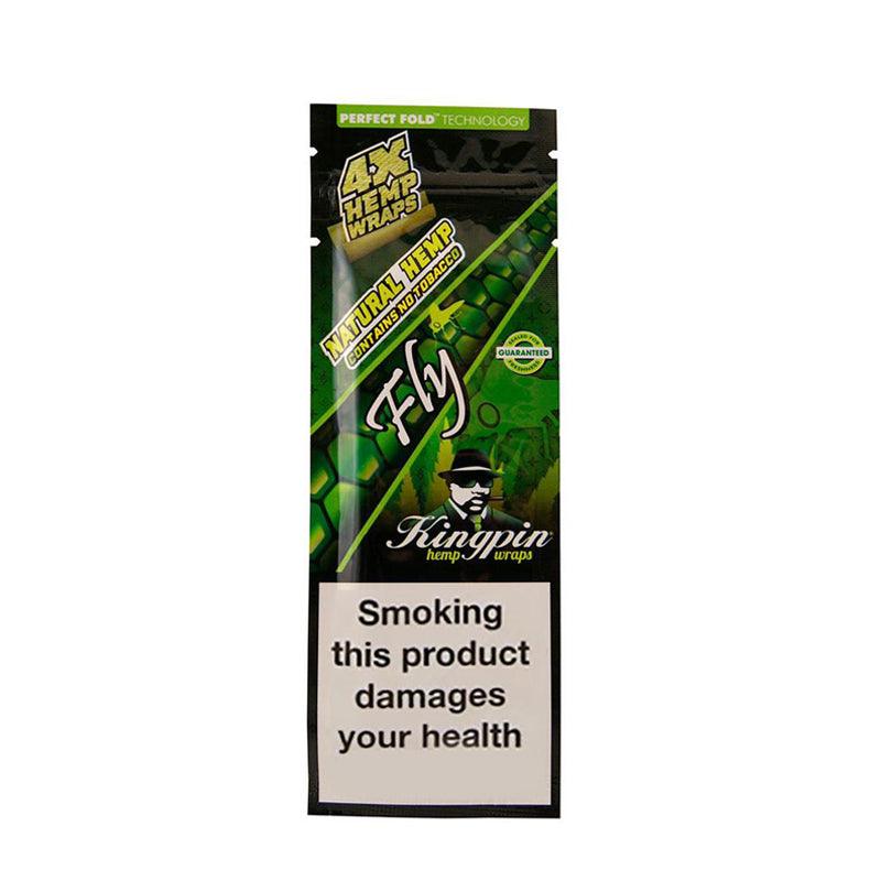 Rolling Papers Kingpin Flavoured Hemp Wraps - Fly Caramel (4 Pack) View Glass Bongs Australia