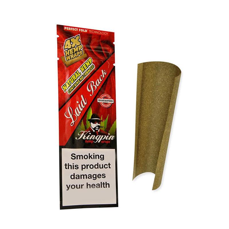 Rolling Papers Kingpin Flavoured Hemp Wraps - Laid Back Cinnabon (4 Pack) View Glass Bongs Australia